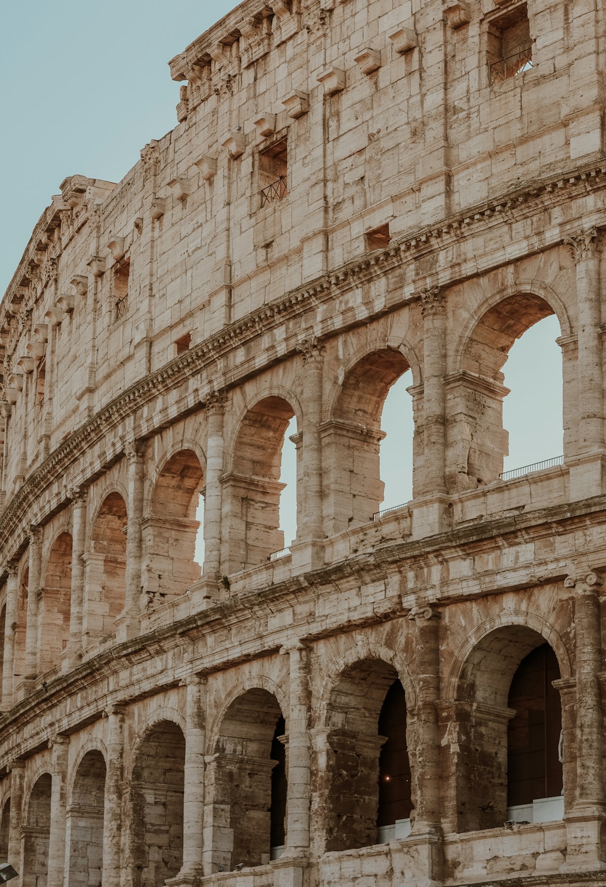 Exterior arches of the Colosseum, Rome, Italy