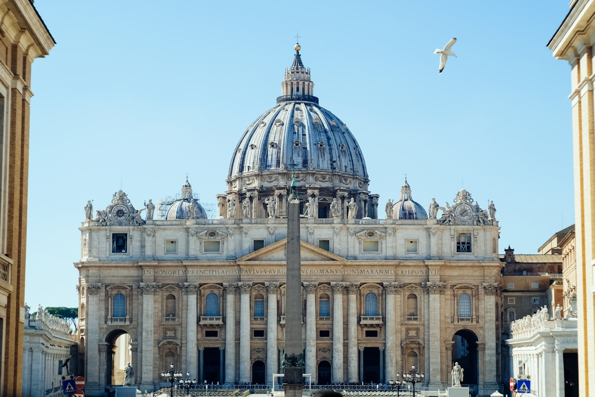 Facade and dome of St. Peter's Basilica, Vatican City