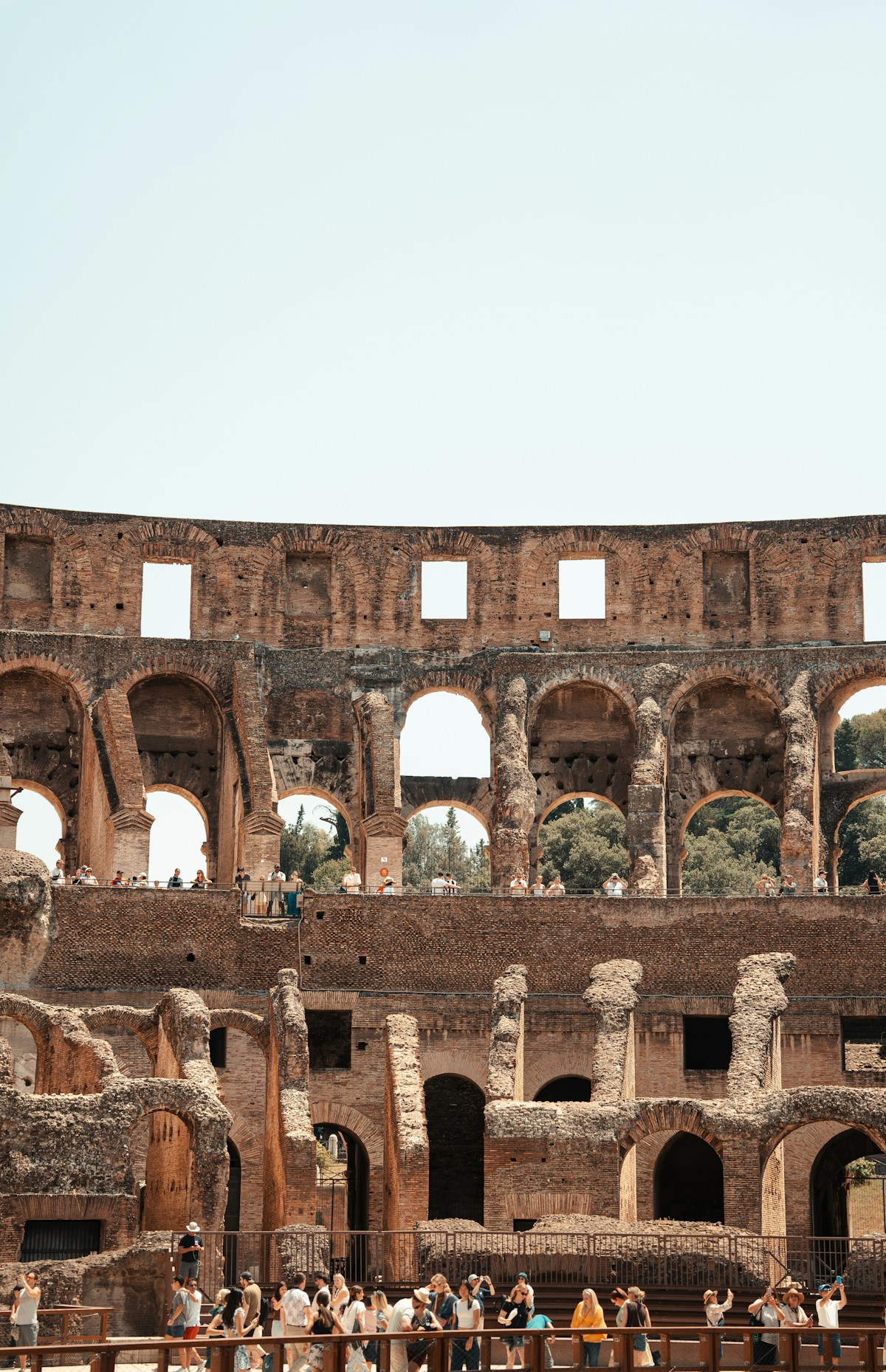 Interior view of the Colosseum, Rome, Italy