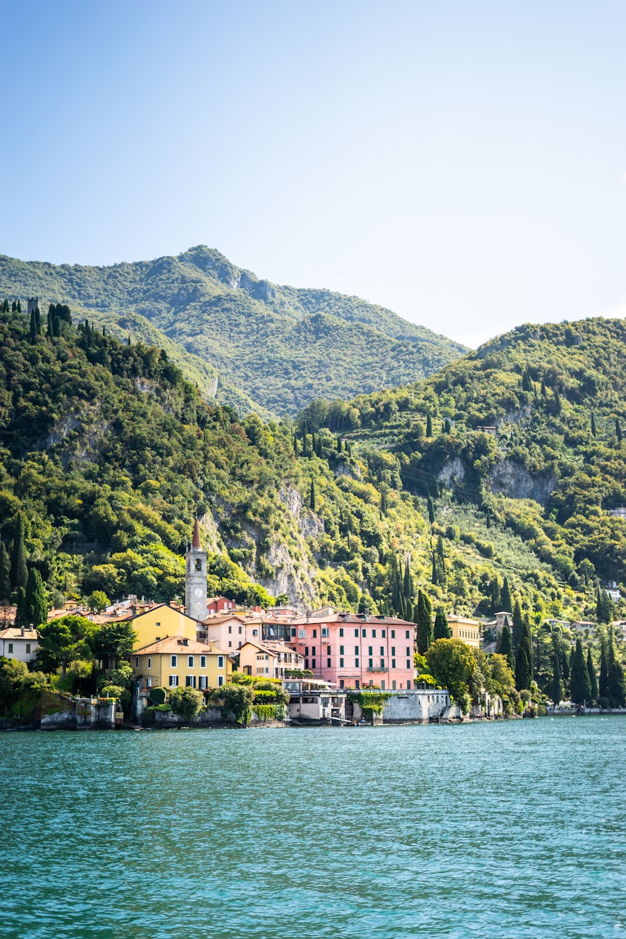 Colorful lakeside village at Varenna on Lake Como, Italian lakes, Italy
