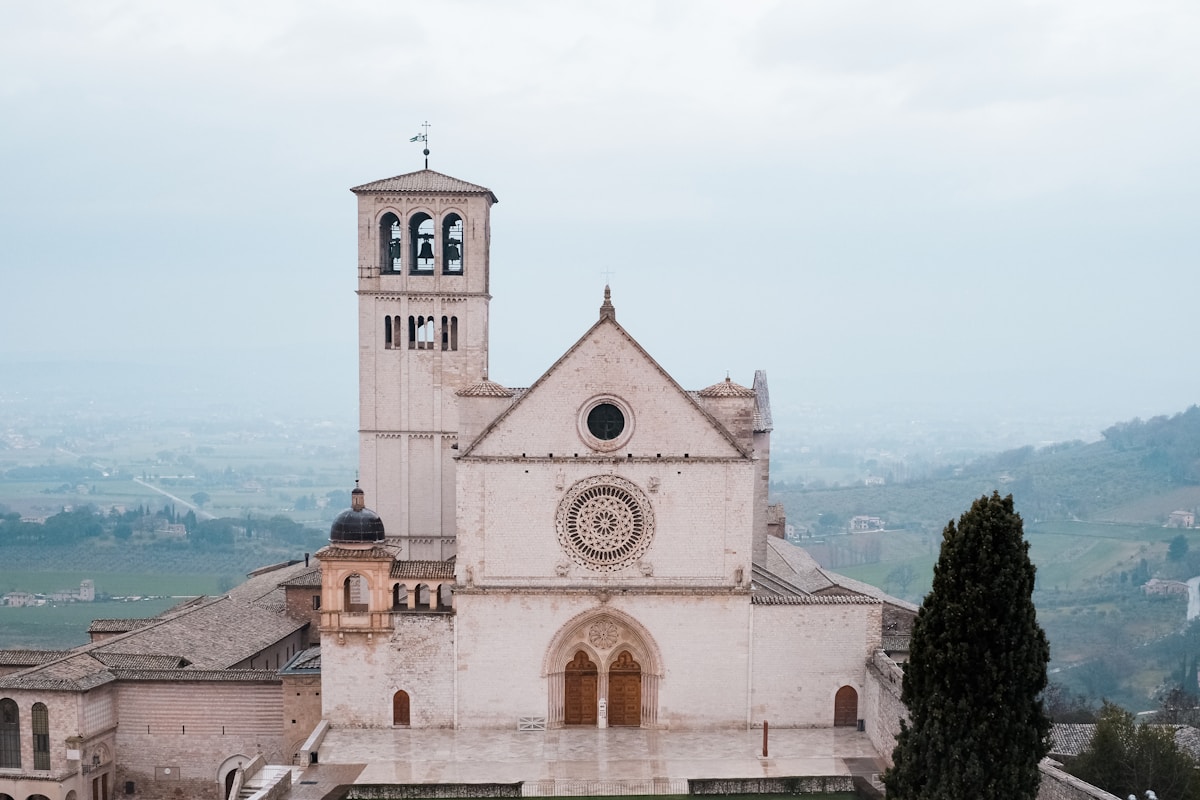 Basilica of San Francesco d'Assisi during daytime, Umbria, Italy